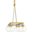 Quoizel Lighting CLD637 Traditional Celadon 6-Light Linear Chandelier