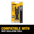 DEWALT DWA4204 1-3/4 In Titanium Oscillating Tool Blade For Wood with Nails (1 Pack)