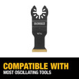 DEWALT DWA4209 1-1/4 In Titanium Oscillating Tool Blade For Metal Cutting (1 Pack)