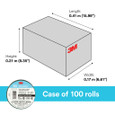 3M 7100169430 3M™ Temflex™ Vinyl Electrical Tape 165, Green, 3/4 in x 60 ft (19 mm x 18 m), 6 mil, 100 Rolls/Case