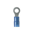 Panduit PN14-10R-C Pan-Term® PN14-10R-C Ring Terminal, Blue, Nylon, 14-18 AWG, #10 Stud, PK100