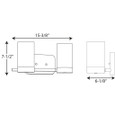 Progress Lighting P300021-031 Elevate Collection Two-Light Bath & Vanity