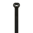 Panduit BT4LH-L0 Dome-Top® BT4LH-L0 Barb Tie, Black, UV PA6.6, 14.9"L, 120lb, PK50
