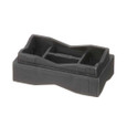 Panduit SACS50-T100 Dura-Ty™ SACS50-T100 Cable Spacer, Black, UV PP, Cable Tie, 2.08x1.16", PK200