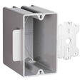 Pass & Seymour S122S50 Deep Stud Bracket Box with Quick/Click, High-Impact Thermoplastic