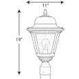 Progress Lighting P5458-31 Westport Collection One-Light Small Post Lantern