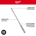 Milwaukee Tool 48-20-7092 SDS Bit 3/16" x 7" with 1/4" Hex