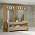 Progress Lighting P2160-09 Four-Light Brushed Nickel bath and vanity light