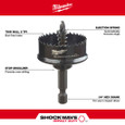 Milwaukee Tool 49-56-9830 1-3/8" SHOCKWAVE™ Impact Duty Hole Saw