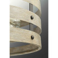 Progress Lighting P350049-143 Gulliver Collection Three-Light 17" Semi-Flush Convertible