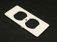Wiremold 5507D-WH 5500 Duplex Recptacle Faceplate Fitting