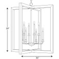 Progress Lighting P4763-141 Turnbury Collection Eight-light chandelier