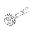 Schlage Commercial Cylinders Tailpiece Only for ALX-70 Classroom Function