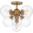 Quoizel Lighting GLI1720 Modern Glinda 5-Light Semi-Flush Mount