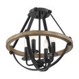 Quoizel Lighting BRL1716 Transitional 4-Light Bartlett Semi-Flush Mount