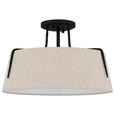 Quoizel Lighting LOA1716 Transitional Leona 3-Light Semi-Flush Mount