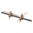 Bridgeport Fittings RB-16 Rebar Ground Clamp Side Lay-In, 1/2" to 1", Bronze Bridgeport Fittings RB-16 Rebar Ground Clamp Side Lay-In, 1/2" to 1", Bronze