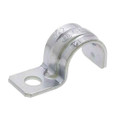 Bridgeport Fittings 920-S One Hole EMT Pipe Strap 1/2", Zinc Plated Steel