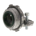 Bridgeport Fittings 684-DCI2 Two Screw Strap Type MC Connector 1-1/4", Die Cast Zinc Insulated