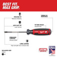 Milwaukee Tool MT202 #2 Phillips 4" Cushion Grip Screwdriver (USA)