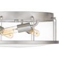 Quoizel Lighting LUD1613 Industrial Ludlow 3-Light Flush Mount