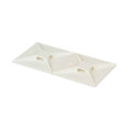 Panduit ABM4H-AT-L ABM4H-AT-L Cable Tie Mount, White, PA 6.6, Acrylic Adh., 2x2", PK50