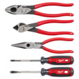 Milwaukee Tool MT500-5 5PC Dipped Grip Cutting Pliers & Cushion Grip Screwdrivers Set (USA) Milwaukee Tool MT500-5 5PC Dipped Grip Cutting Pliers & Cushion Grip Screwdrivers Set (USA)