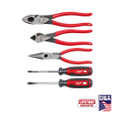 Milwaukee Tool MT500-5 5PC Dipped Grip Cutting Pliers & Cushion Grip Screwdrivers Set (USA) Milwaukee Tool MT500-5 5PC Dipped Grip Cutting Pliers & Cushion Grip Screwdrivers Set (USA)