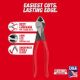 Milwaukee Tool MT508 8" Diagonal Dipped Grip Cutting Pliers (USA)
