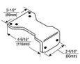 Norton Rixson 1600 Series - Standard Soffit Plate, Hold Open Norton Rixson 1600 Series - Standard Soffit Plate, Hold Open