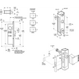 Adams Rite 4511W Standard Duty Deadlatch with Radius Faceplate and Weatherstrip
