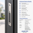 Adams Rite 24-0226-010 MS1850SN Standard Deadlock Flat Faceplate