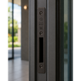 Adams Rite 24-0270-420 MS+1891W Deadlock Radius Faceplate with Weatherstrip
