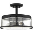 Quoizel Lighting LUD1713 Transitional Ludlow 3-Light Semi-Flush Mount