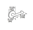 Corbin Russwin ML20906 Single Cylinder Mortise Electrified Lever Lockset, LS-Lustra Lever