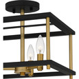 Quoizel Lighting KNW1713 Transitional Kynwyd 3-Light Semi-Flush Mount