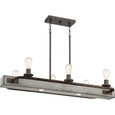 Quoizel Lighting MVL642 Transitional Melville 6-Light LED Linear Chandelier