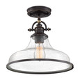 Quoizel Lighting GRTS1714 Transitional Grant 1-Light Semi-Flush Mount