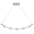 Quoizel  Contemporary Linear chandelier led light brushed nick QZL-PCENZ138