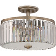 Quoizel Lighting MIR1715 Transitional Mirage 3-Light Semi-Flush Mount