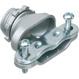 Arlington Duplex Connector for 1/2" Knockouts - Zinc Die-Cast, Steel Strap, UL/CSA Listed, Made in USA