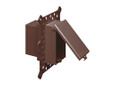 Arlington Industries Low Profile Inbox for New Construction Stucco and Textured Surfaces with White Cover