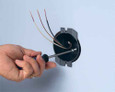 Arlington Industries Non-Metallic Sconce Device Box 3-1/4" 17.6 cu. in. 2-Hour Fire Rated Retrofit Installation