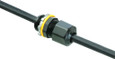 Arlington Industries Low-Profile Liquid-Tight Strain Relief Cord Connector with Sealing Ring