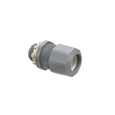 Arlington Industries Low-Profile Liquid-Tight Strain Relief Cord Connector with Sealing Ring - Gray Nylon UL/CSA Listed