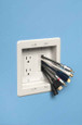 Arlington Industries Cable Entry Device - White Non-Metallic