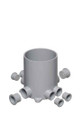 Arlington Industries 4-1/2" Round Non-Metallic Concrete Floor Box Kits