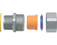 Arlington Industries Strain Relief Zinc Cord Connectors, Liquid tight, Furnished with sealing ring.