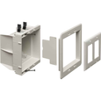 Arlington Industries Fire-Rated Recessed Indoor Inbox - White Plastic Construction