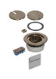 Arlington Industries IN BOX Recessed Cover Kit with Low Voltage Keystone for New Concrete - Non-Metallic